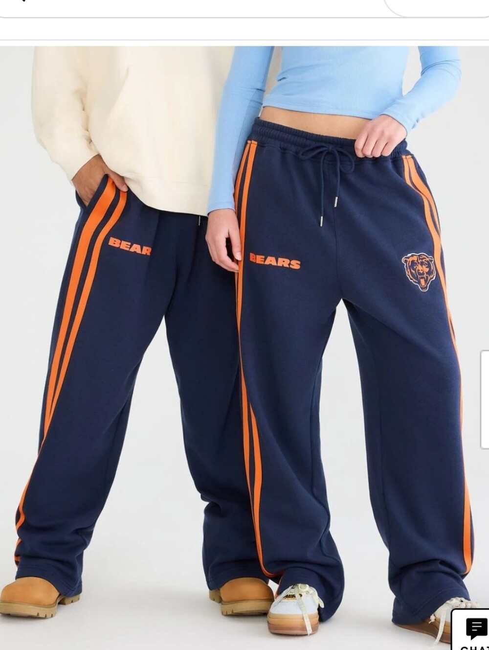 Aeropostale Chicago Bears Navy & Orange Kids Track Pants